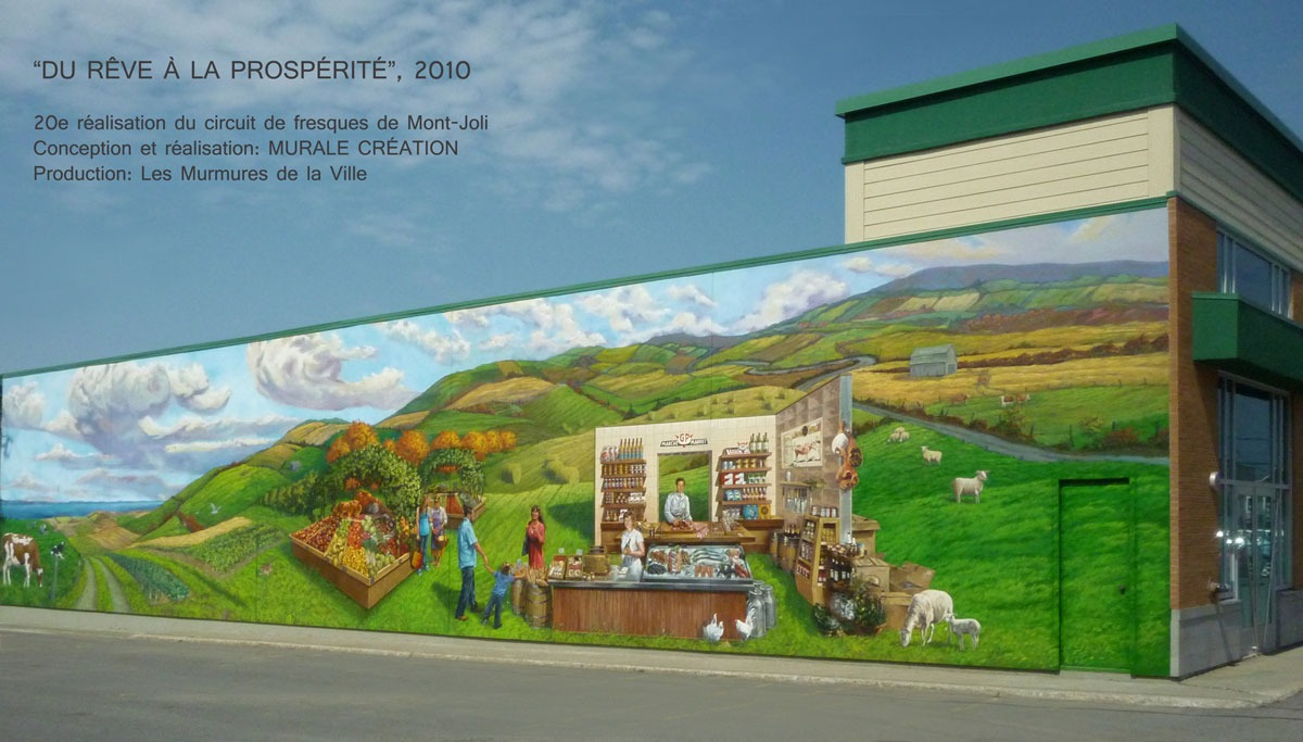 Circuit Mont-Joli:<br/> 13-La Fresque «Du rêve à la prospérité», 2010