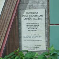 Circuit Québec-Lévis:<br/> 2-La Fresque de la Bibliothèque Lauréat-Vallières, 2002